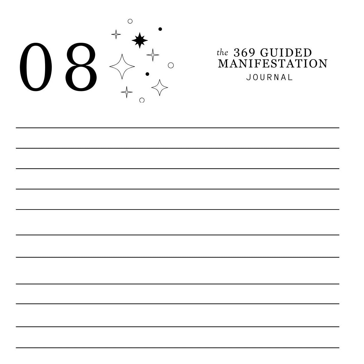 The 369 Guided Manifestation Journal