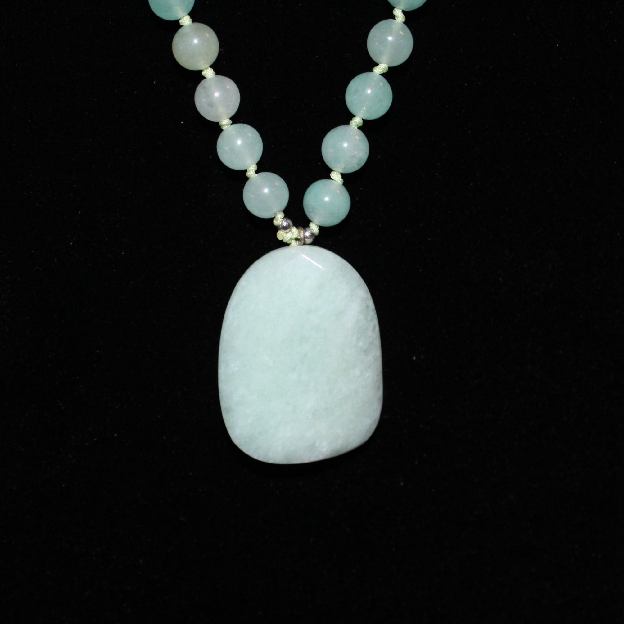 Amazonite Beaded Pendant Necklace