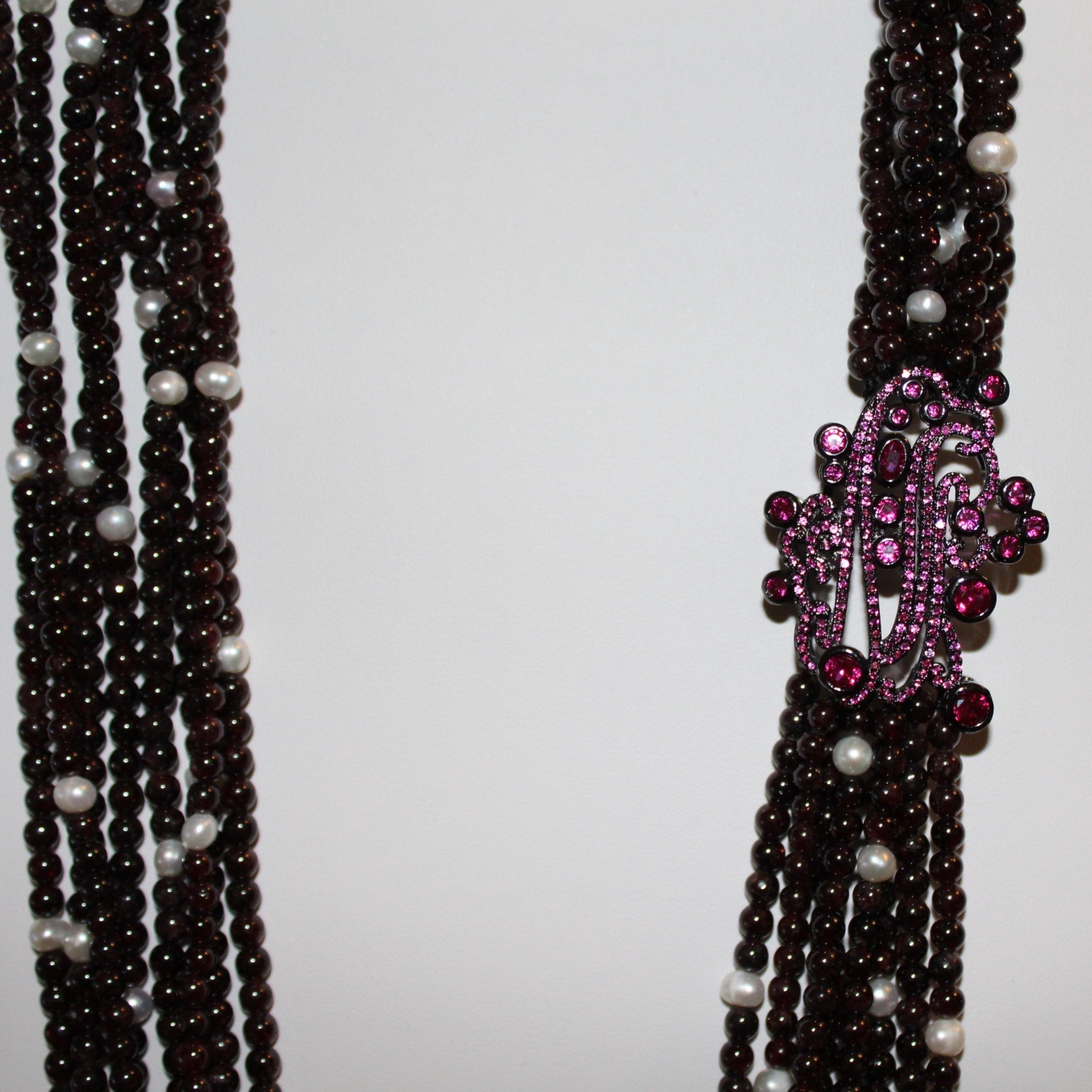 Garnet Beaded Necklace