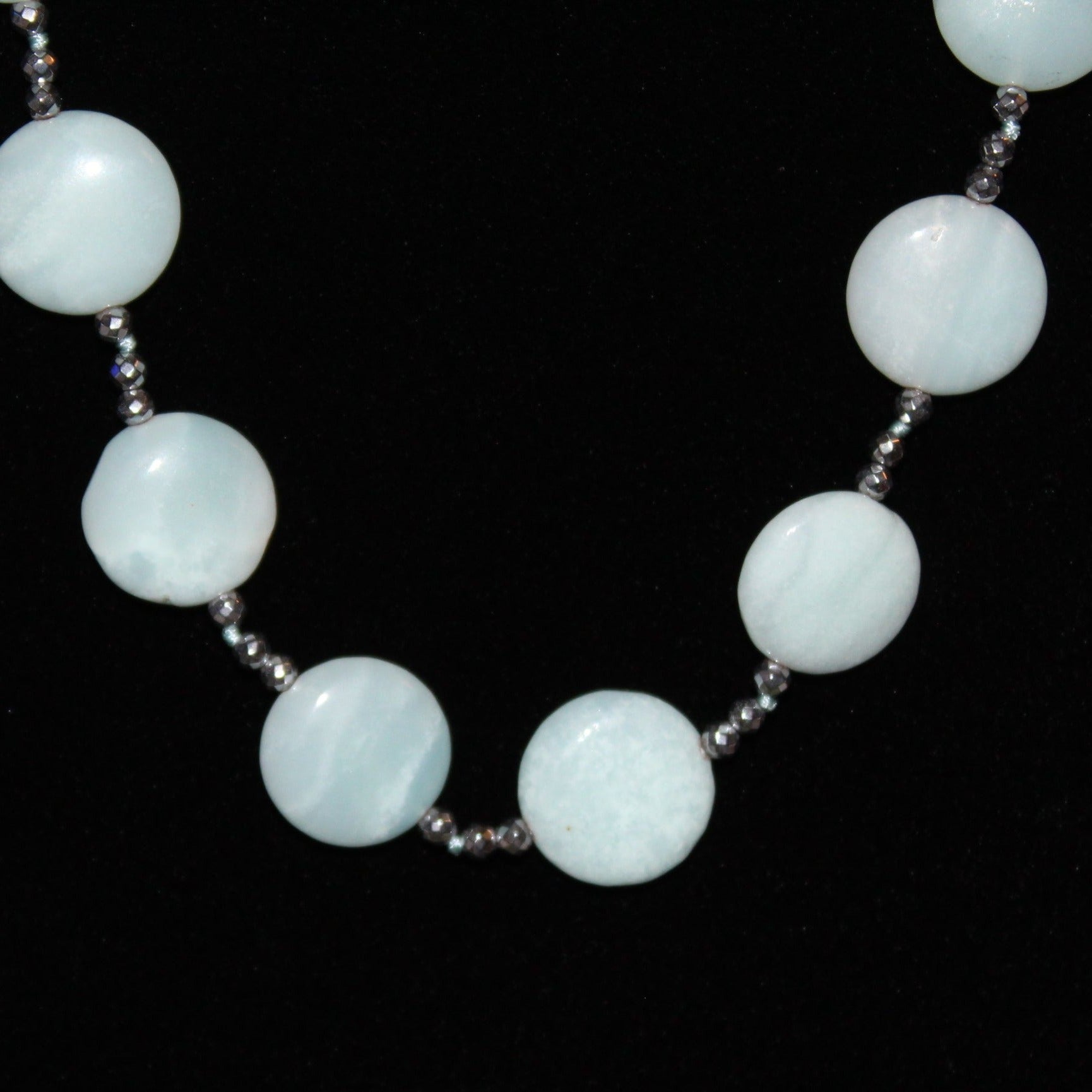 Aquamarine Beaded Necklace