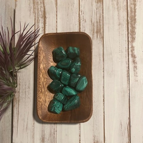 Extra Large Malachite Tumbled Stones