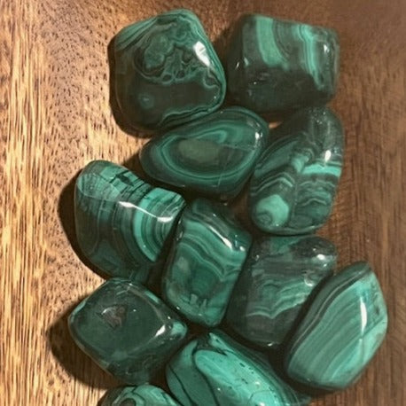 Extra Large Malachite Tumbled Stones