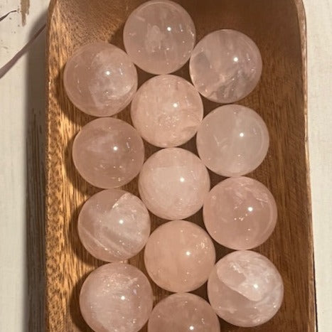 Rose Quartz Spheres