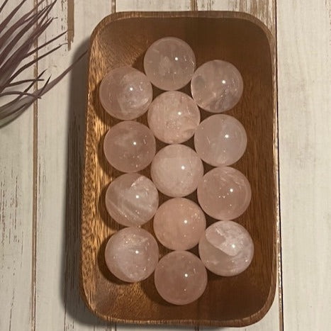 Rose Quartz Spheres