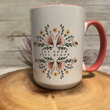 Coffee Mug 15 oz-Let Your Soul Bloom