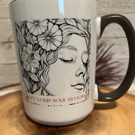 Coffee Mug 15 oz-Let Your Soul Bloom 2