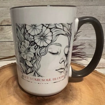 Coffee Mug 15 oz-Let Your Soul Bloom 2