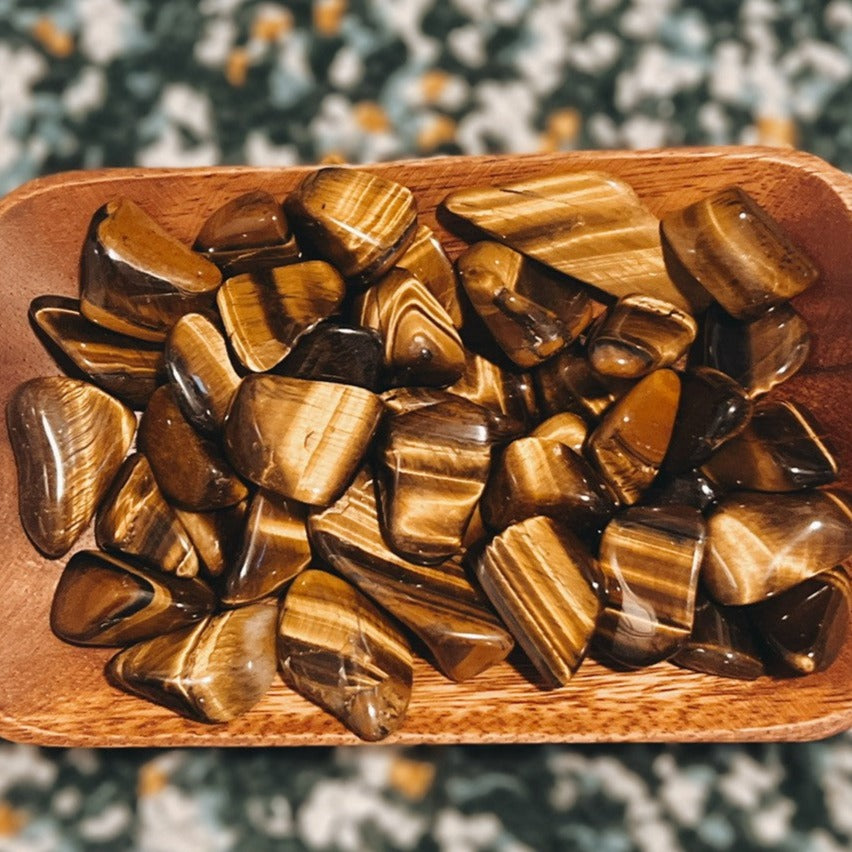 Tiger's Eye Tumbled Stones