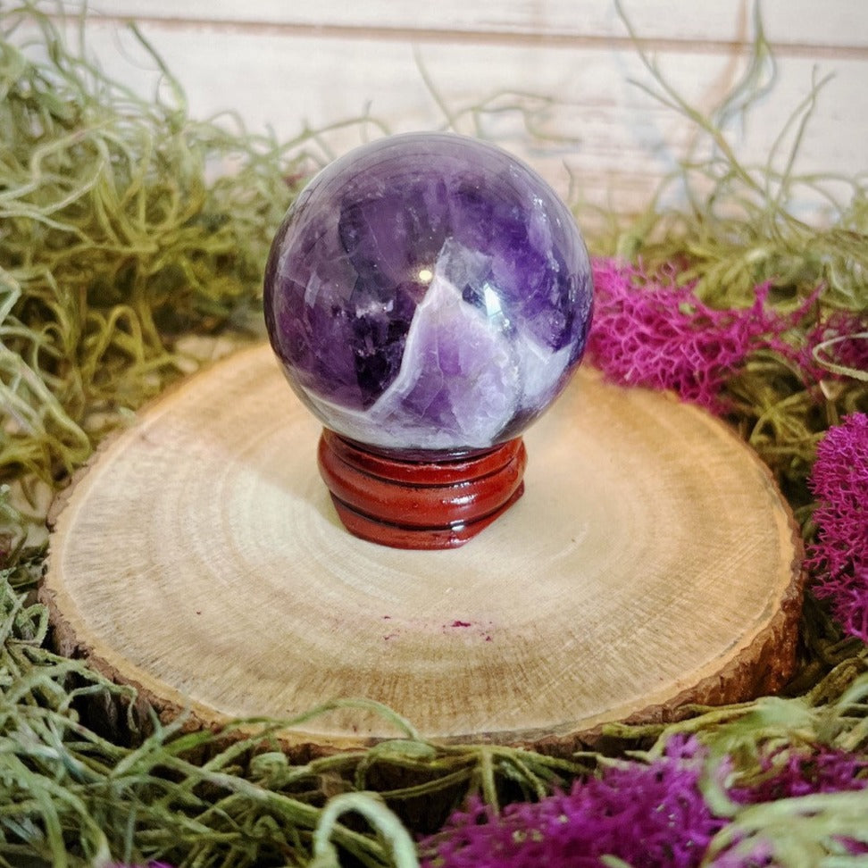 Amethyst Carved Sphere