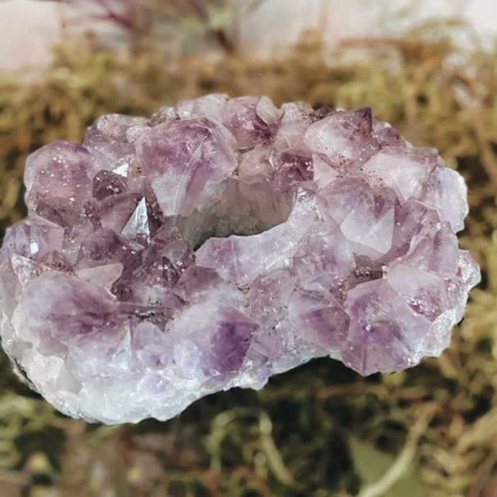 Large Amethyst Tea Light Holder