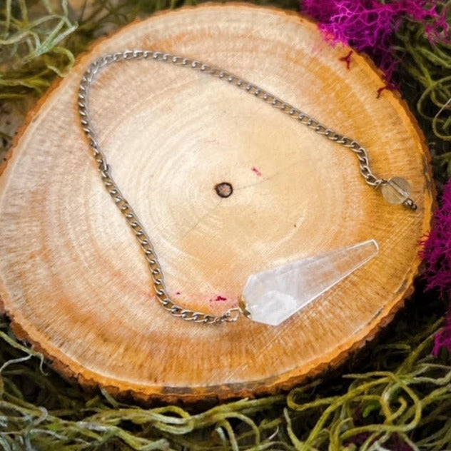 Clear Quartz Pendulum