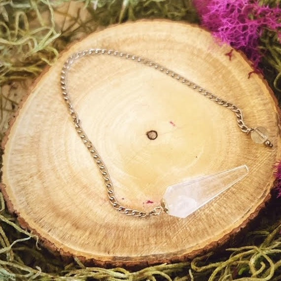 Clear Quartz Pendulum