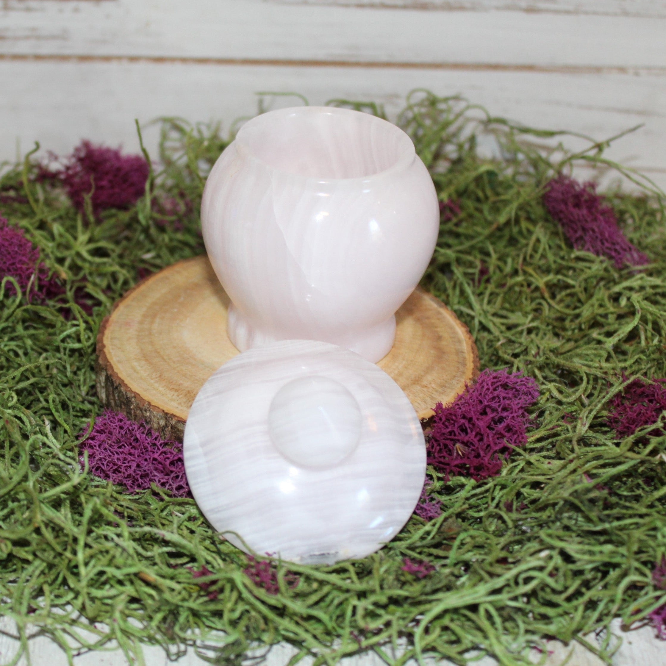 Pink Calcite/Mangano Calcite Jars