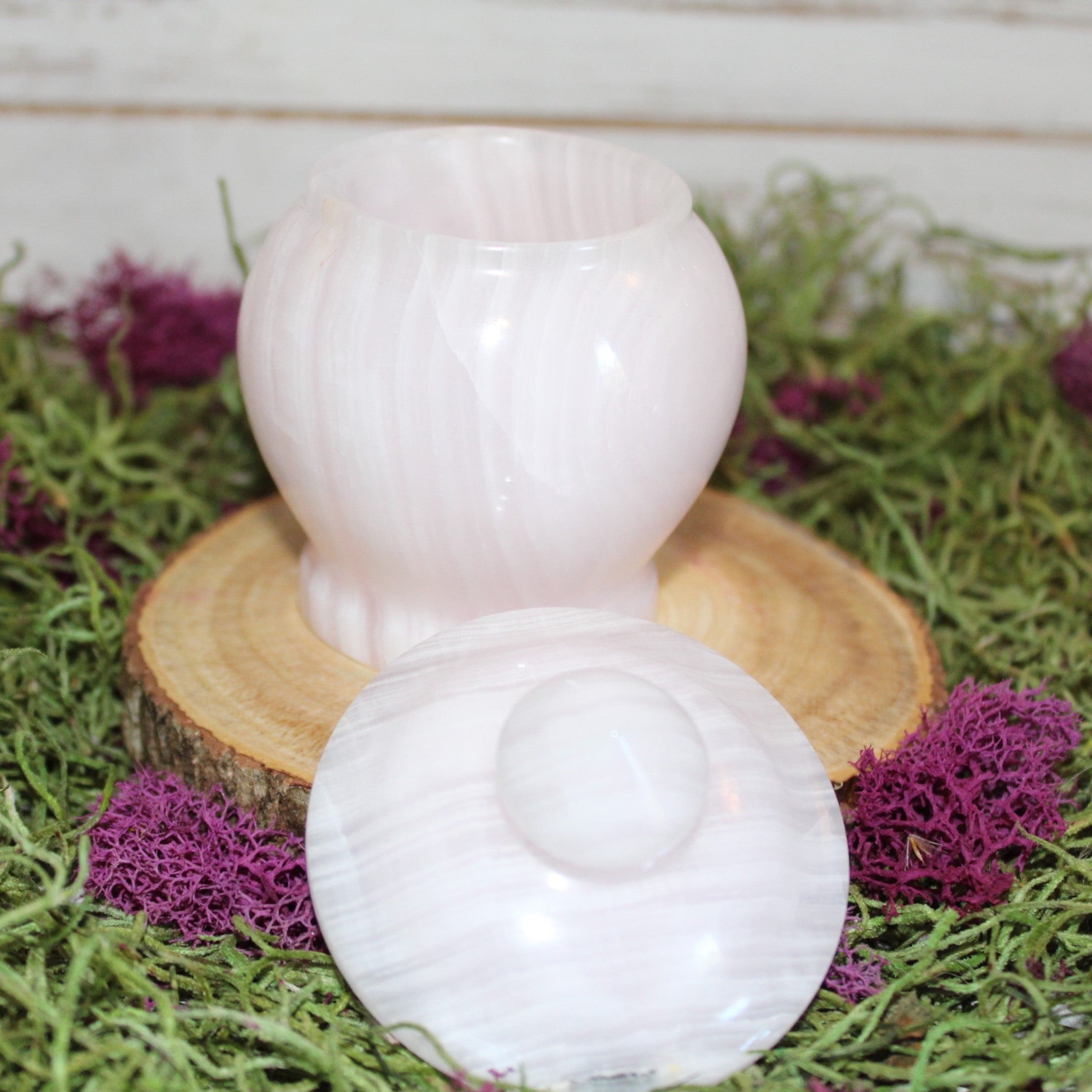 Pink Calcite/Mangano Calcite Jars