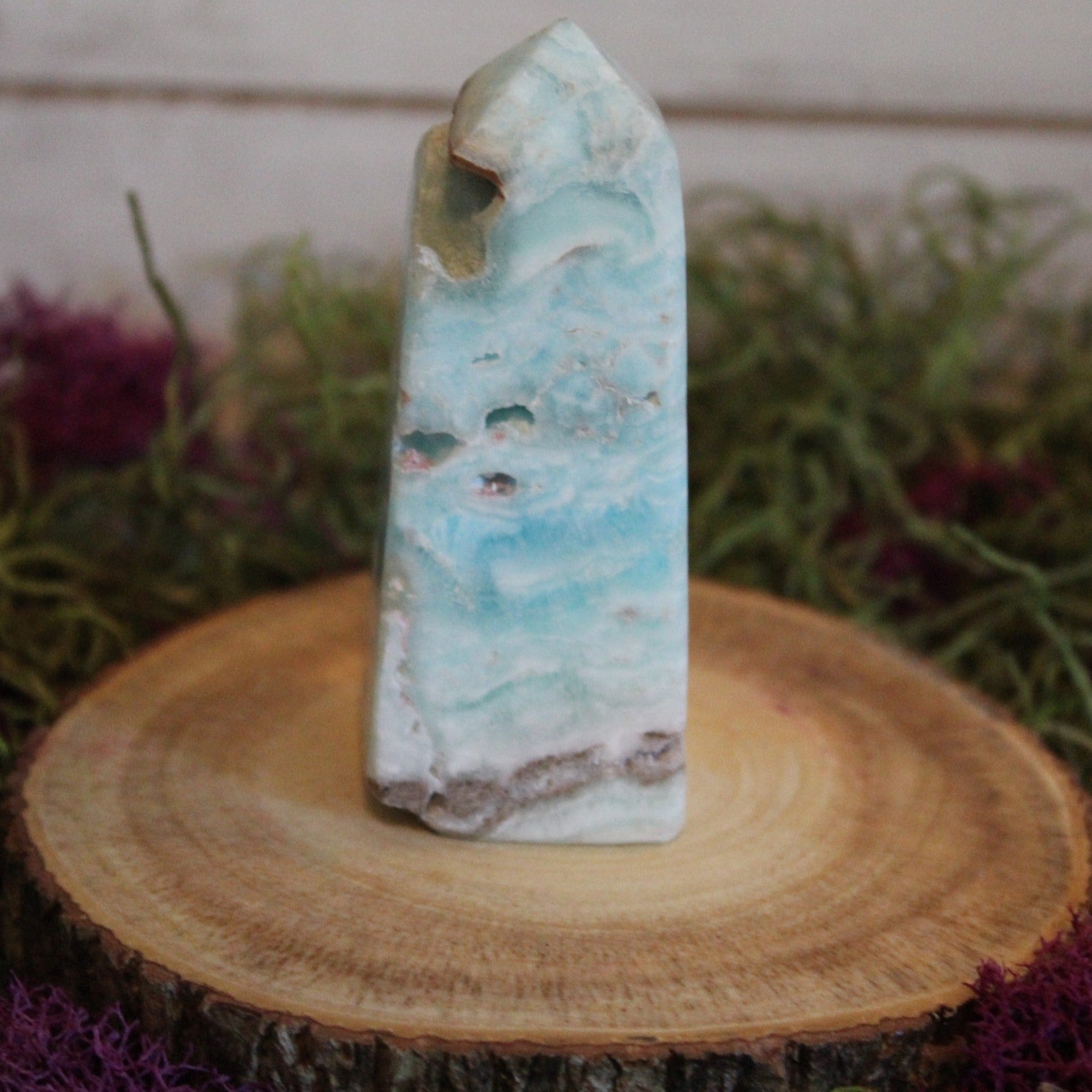 Blue Aragonite Tower