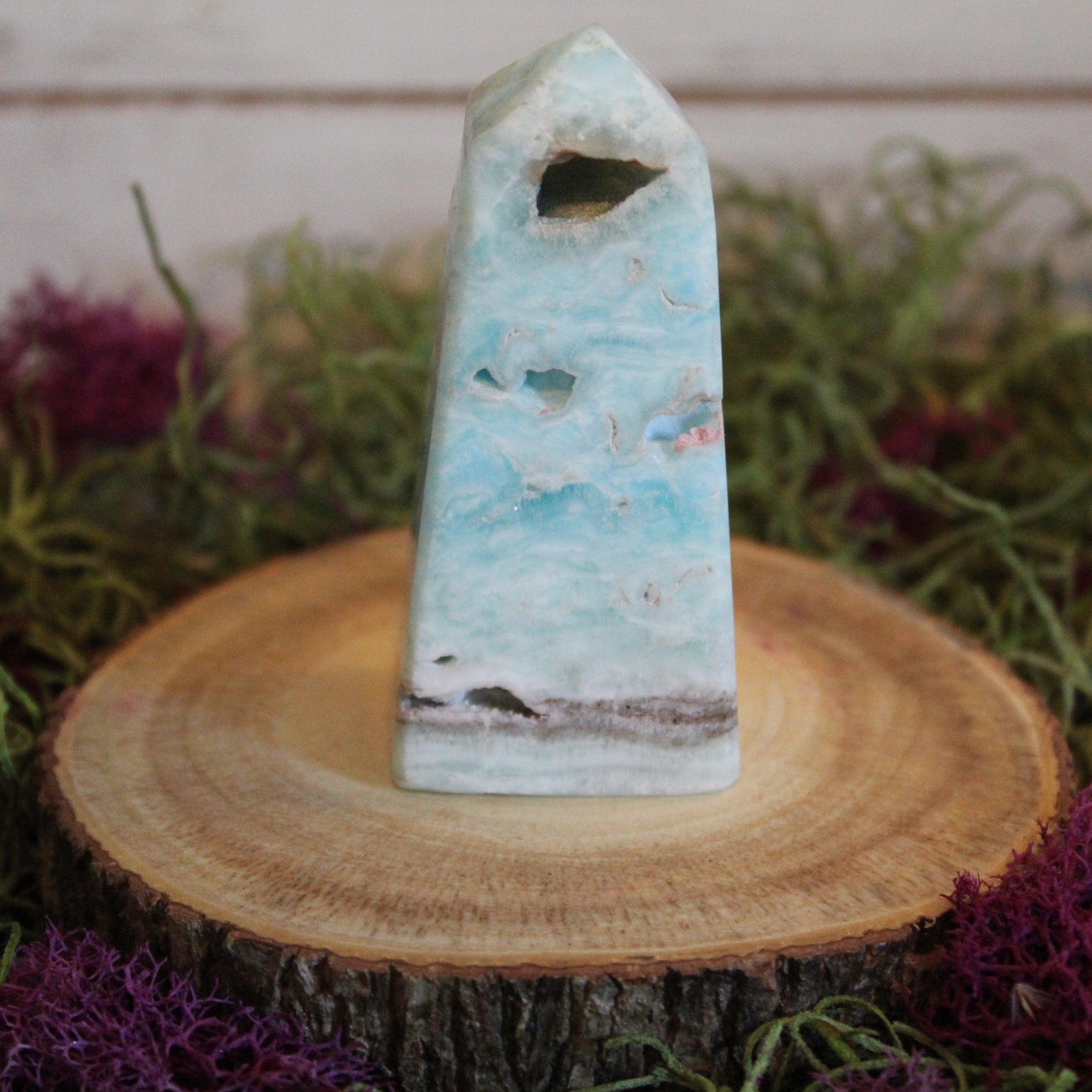 Blue Aragonite Tower