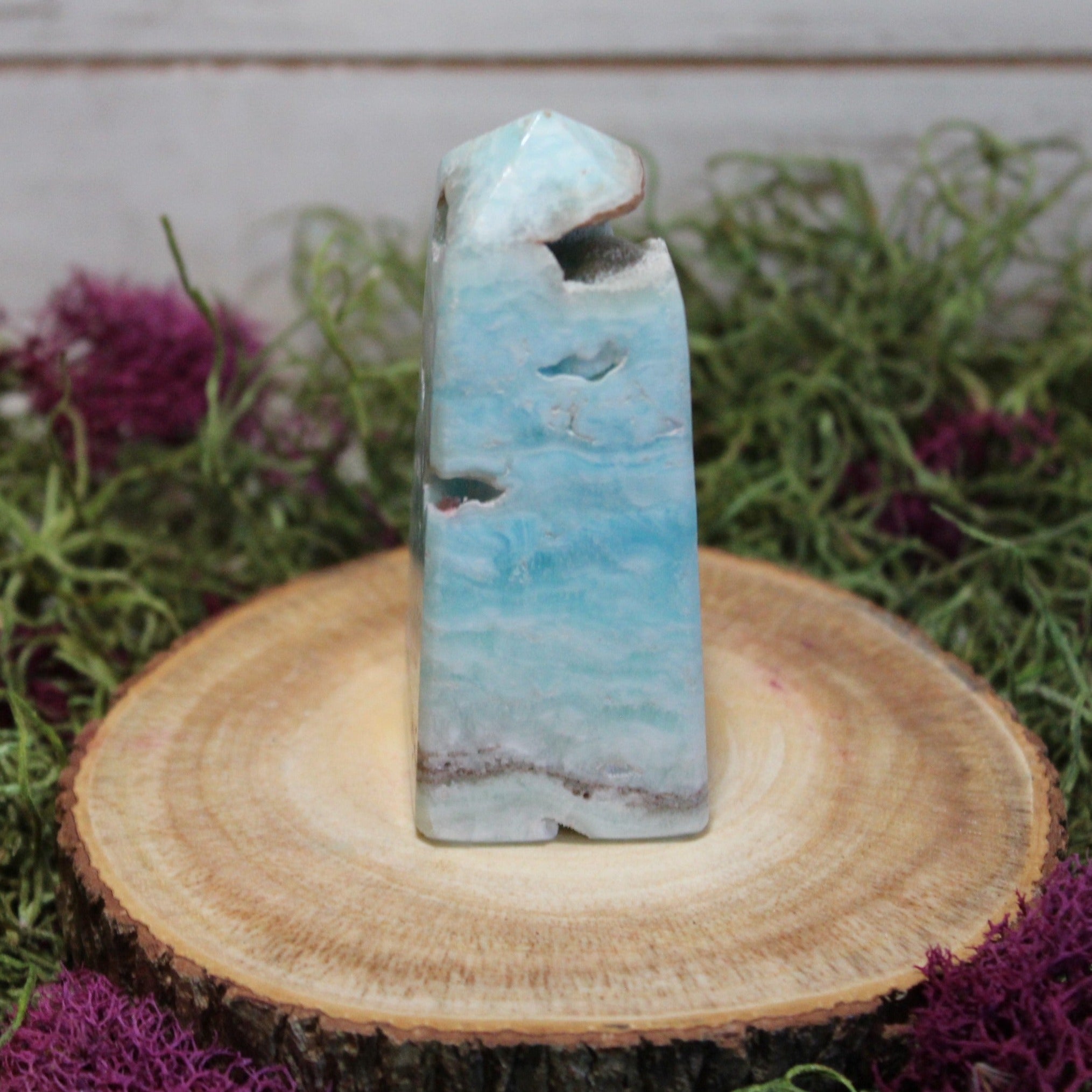 Blue Aragonite Tower