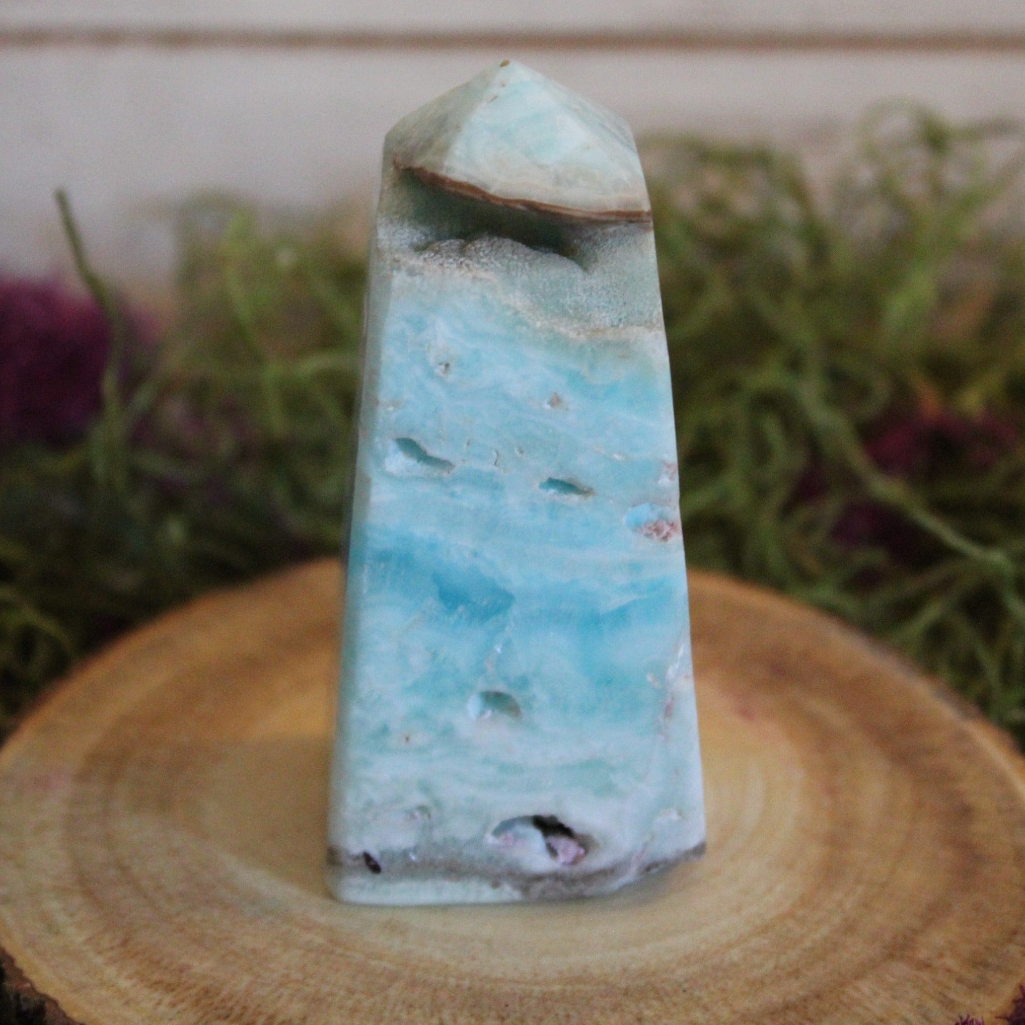 Blue Aragonite Tower