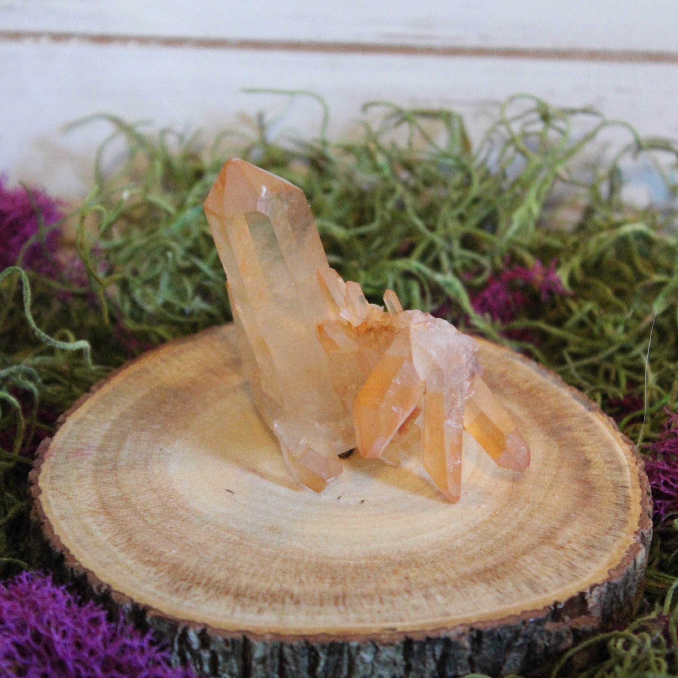 Tangerine Quartz Cluster