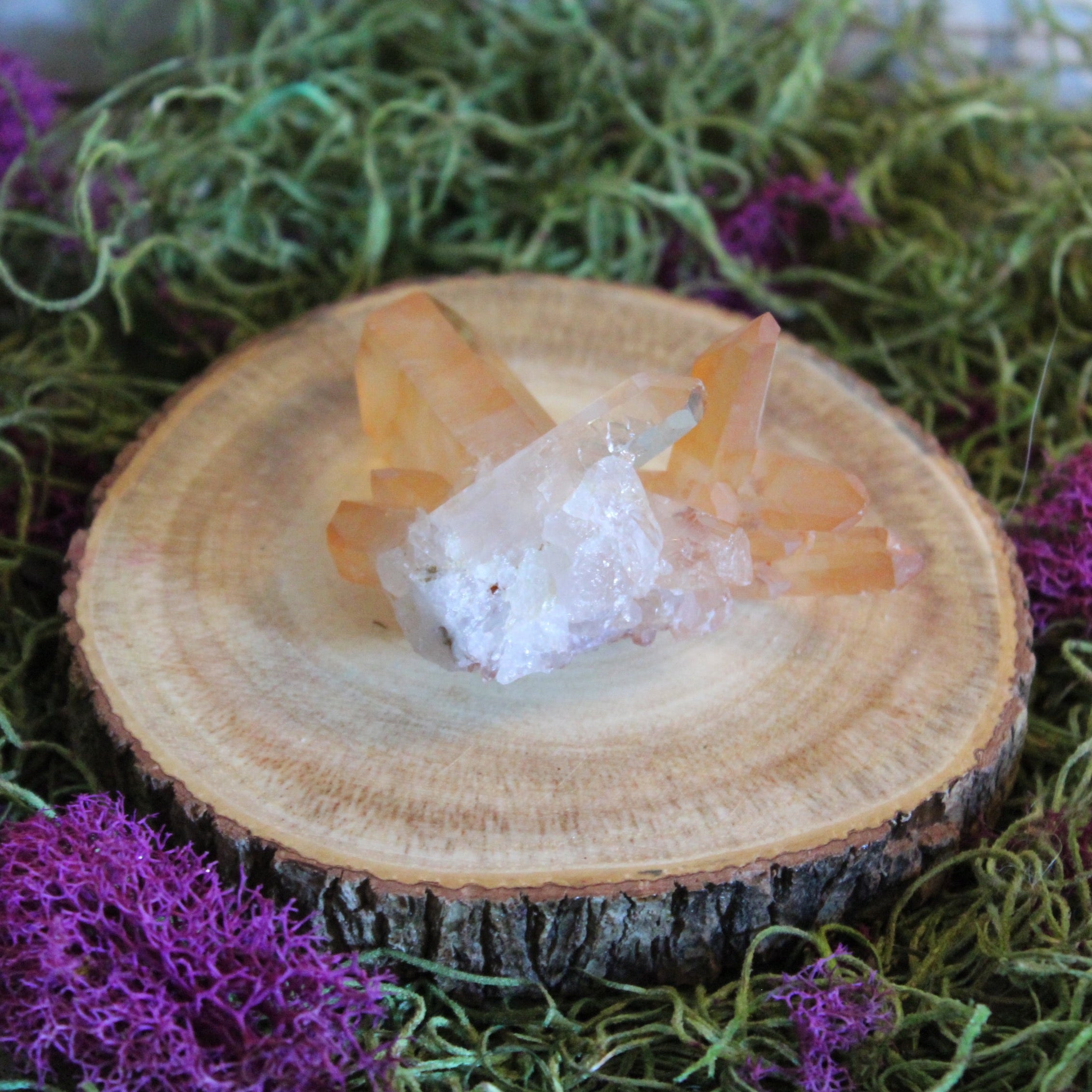 Tangerine Quartz Cluster