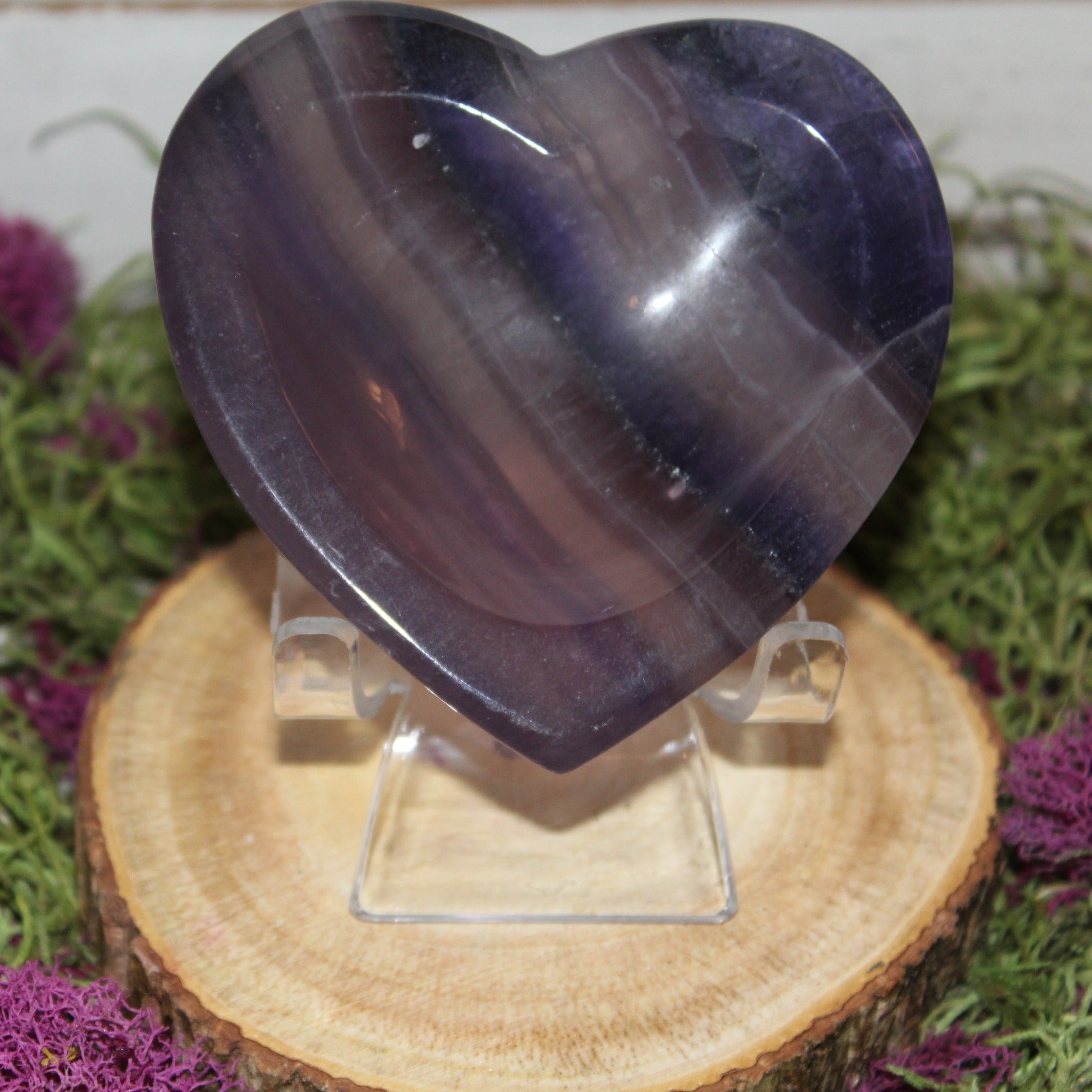 Fluorite Heart Shaped Bowl