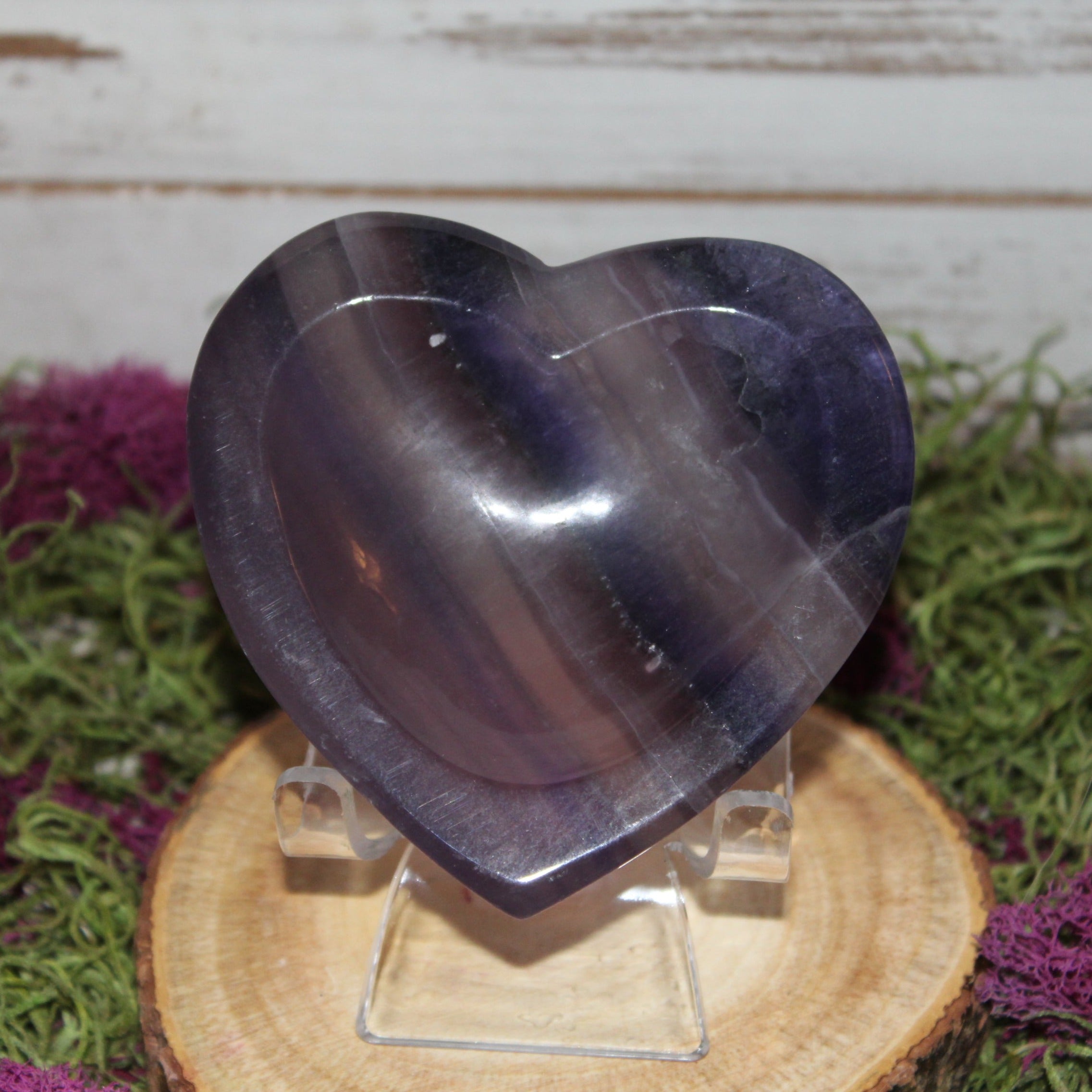 Fluorite Heart Shaped Bowl