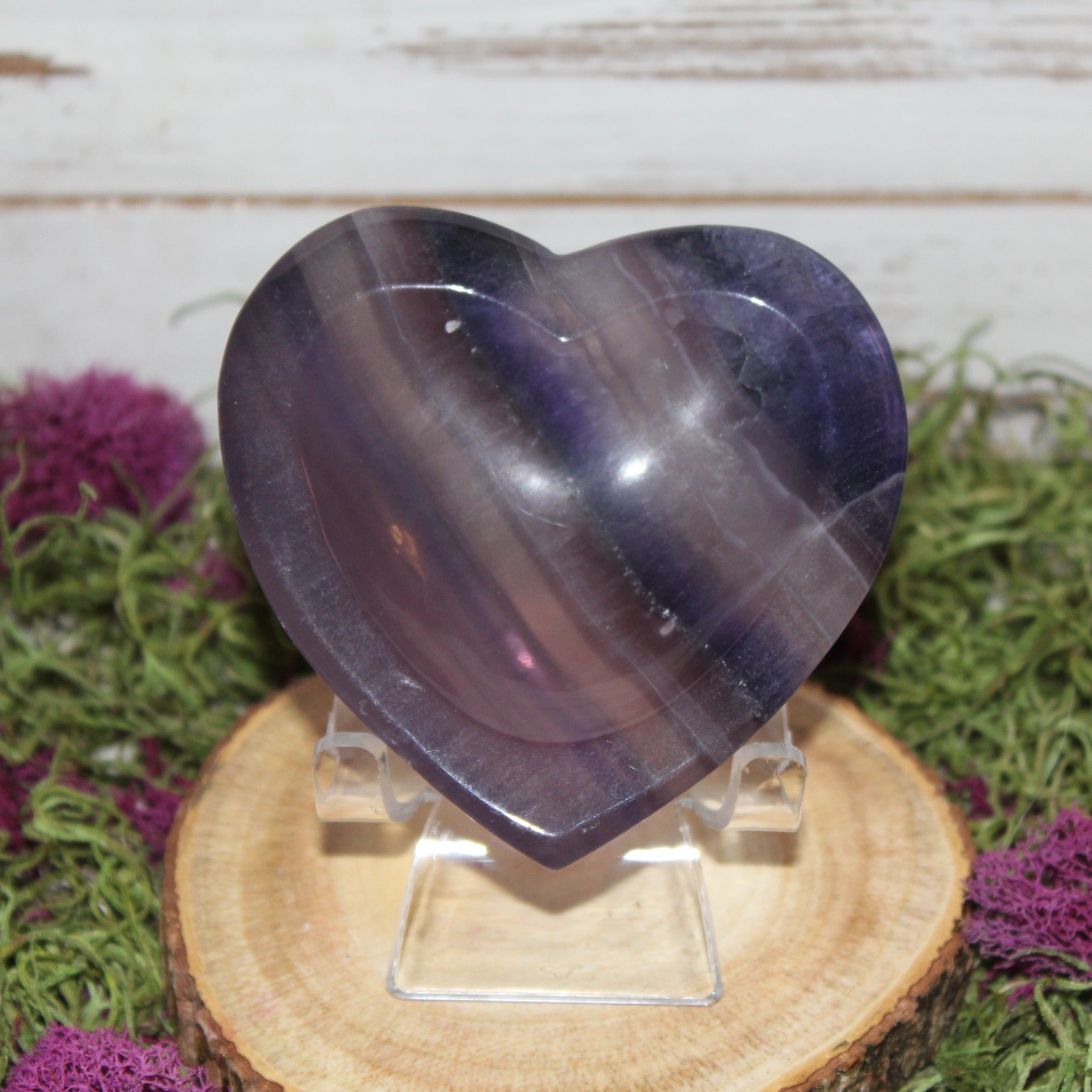 Fluorite Heart Shaped Bowl