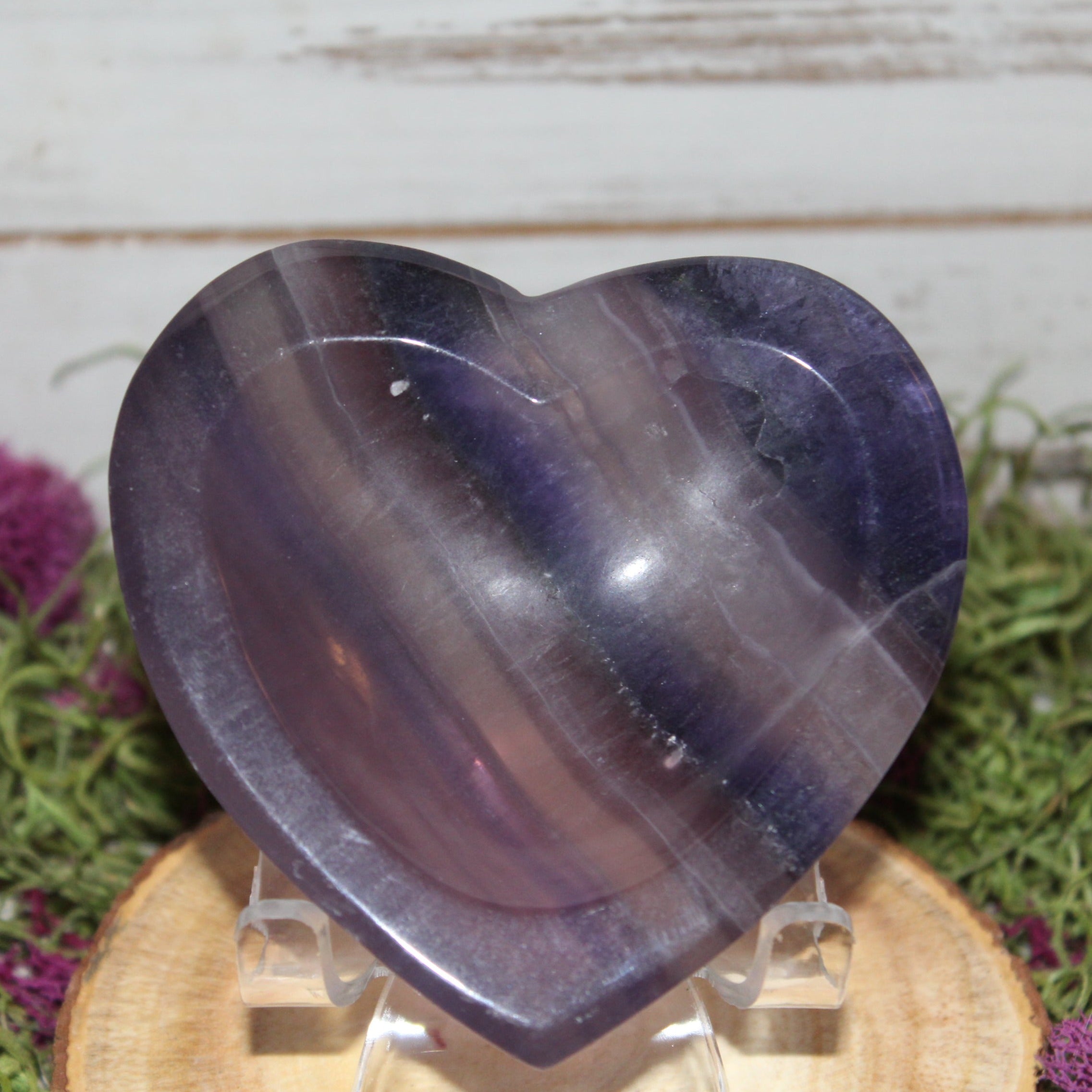 Fluorite Heart Shaped Bowl