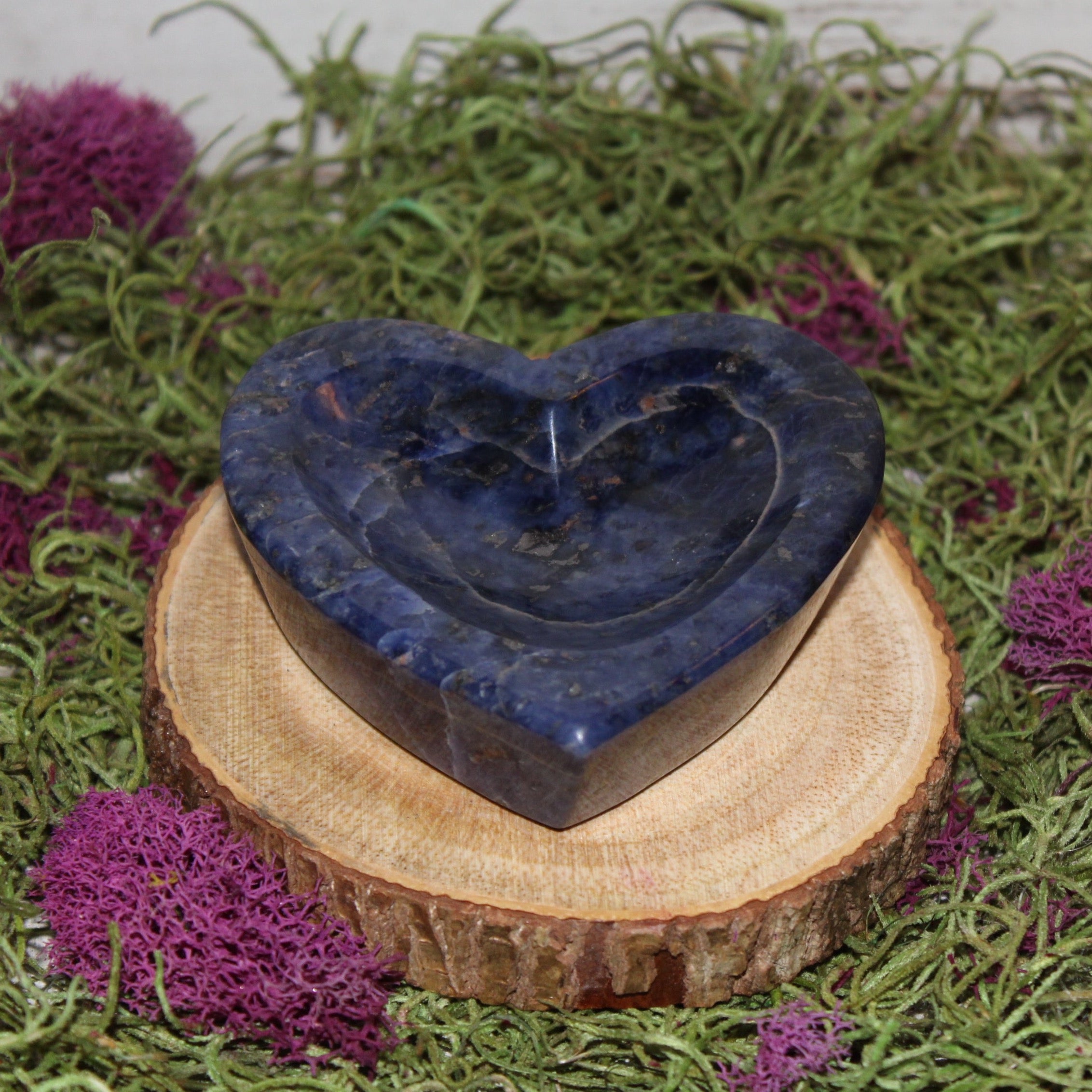 Sodalite Heart Shaped Bowl