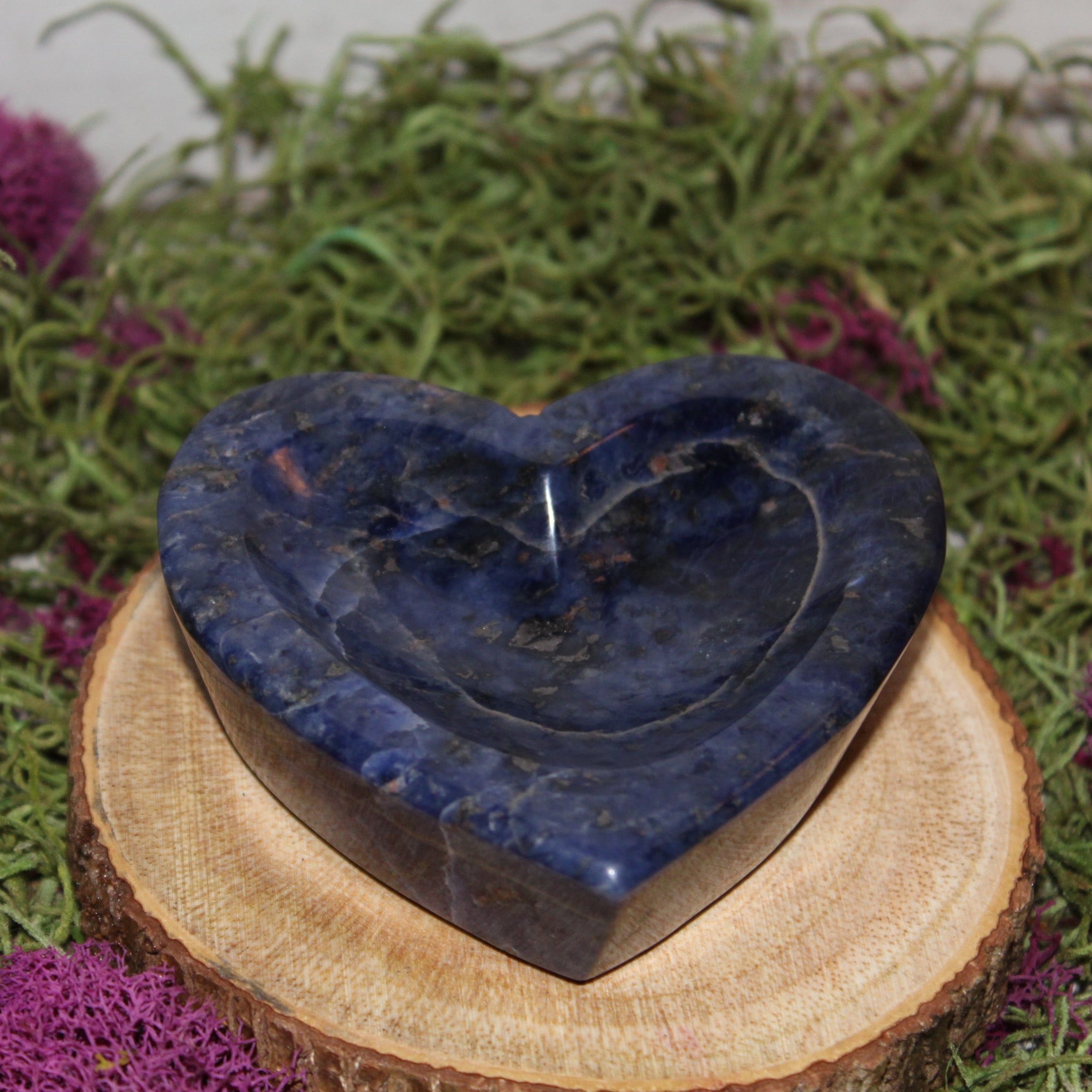 Sodalite Heart Shaped Bowl