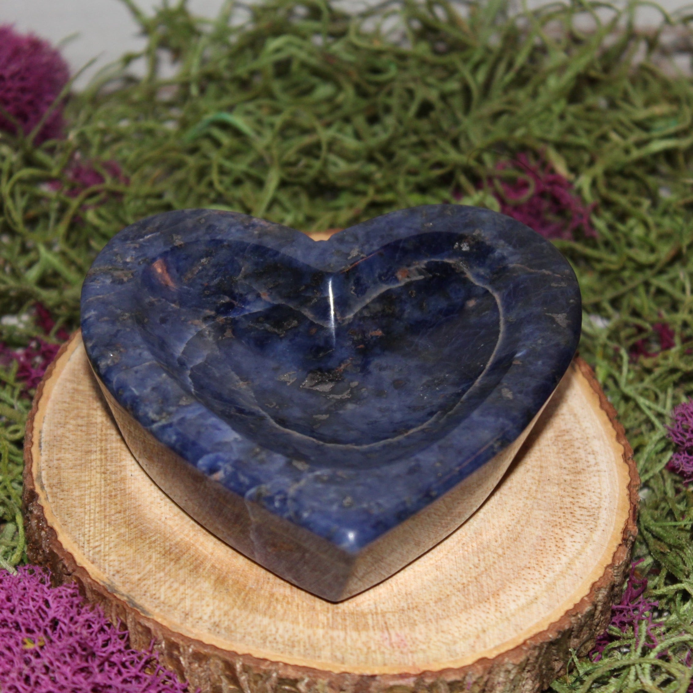 Sodalite Heart Shaped Bowl