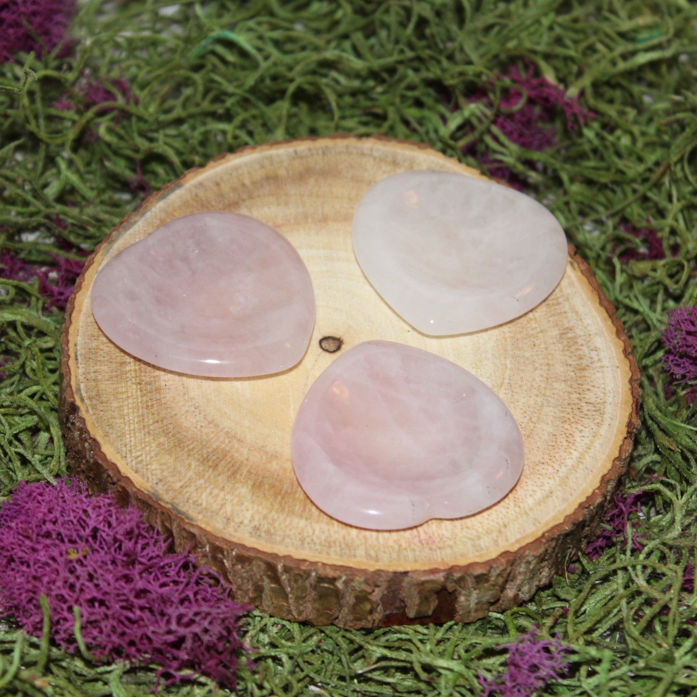 Rose Quartz Heart Shaped Worry Stone