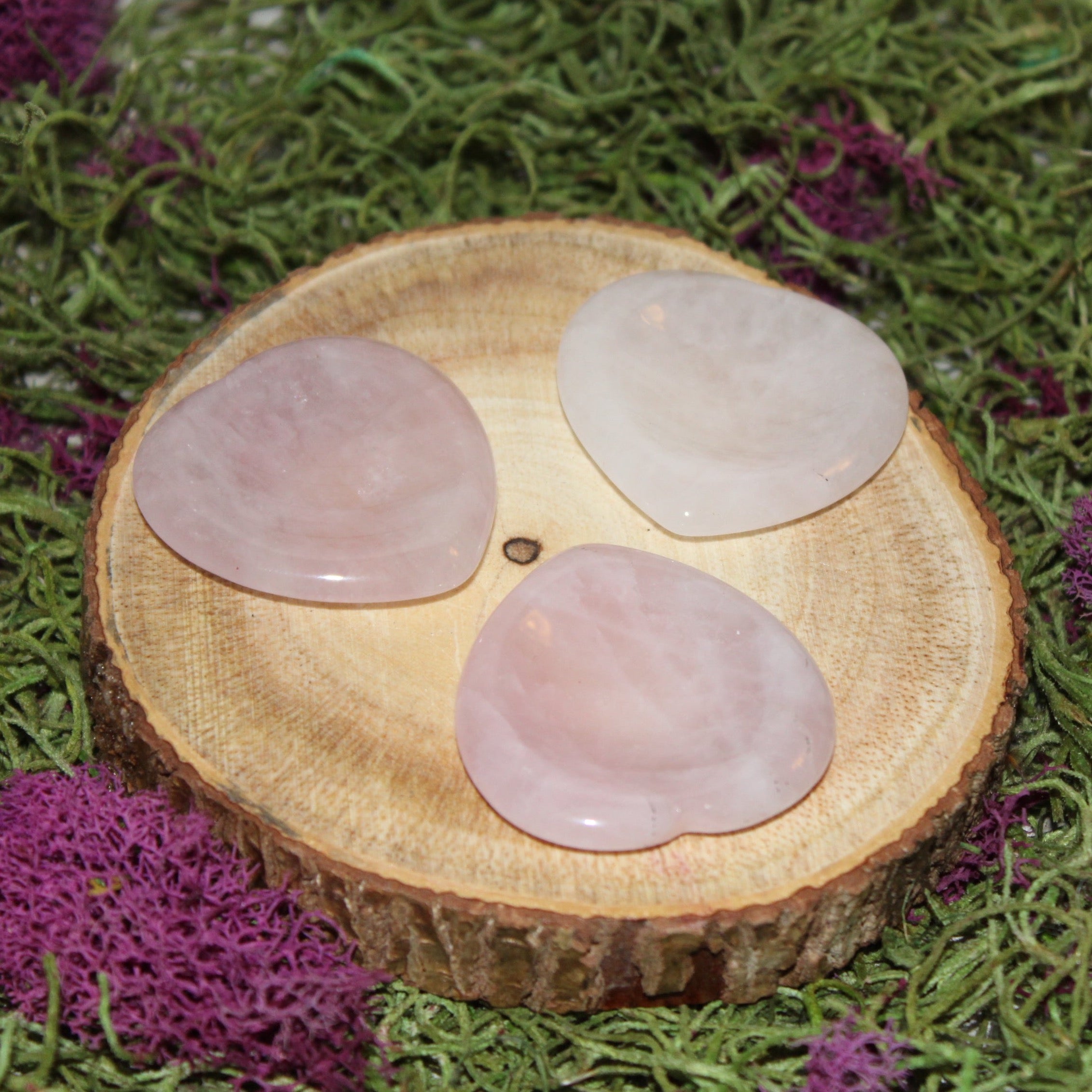 Rose Quartz Heart Shaped Worry Stone