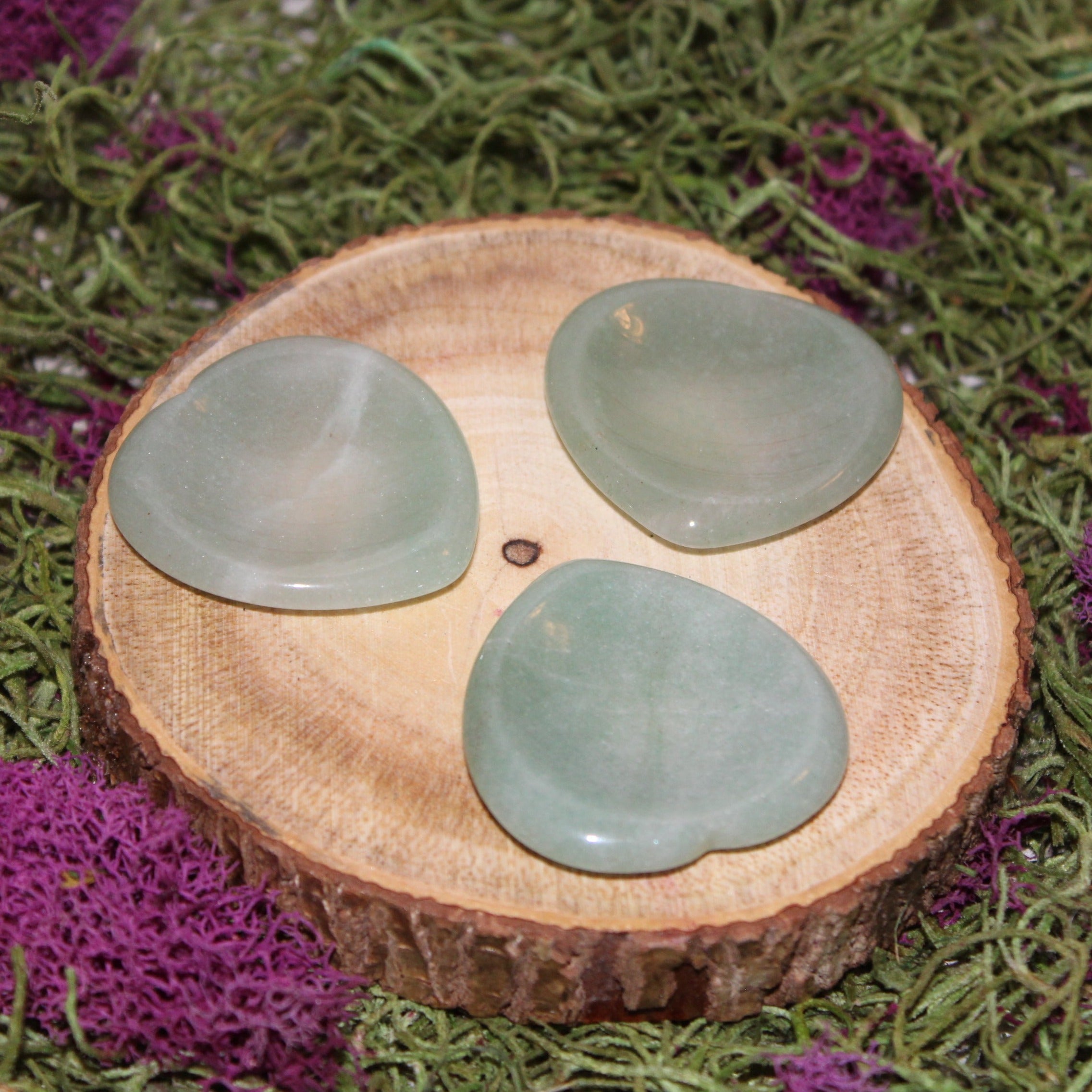 Green Aventurine Heart Palm/Worry Stone