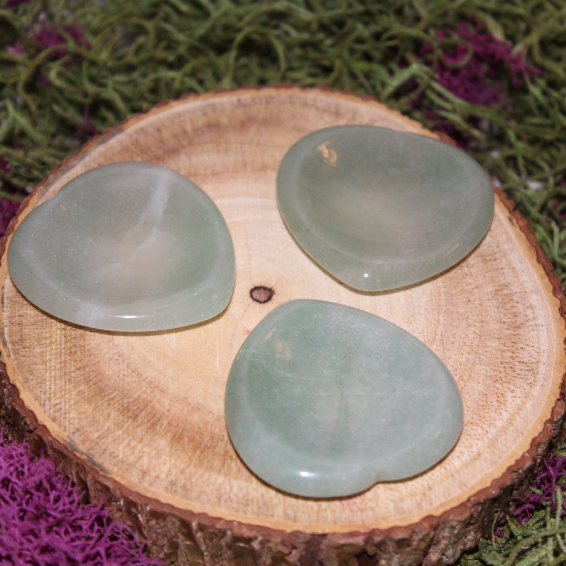 Green Aventurine Heart Palm/Worry Stone