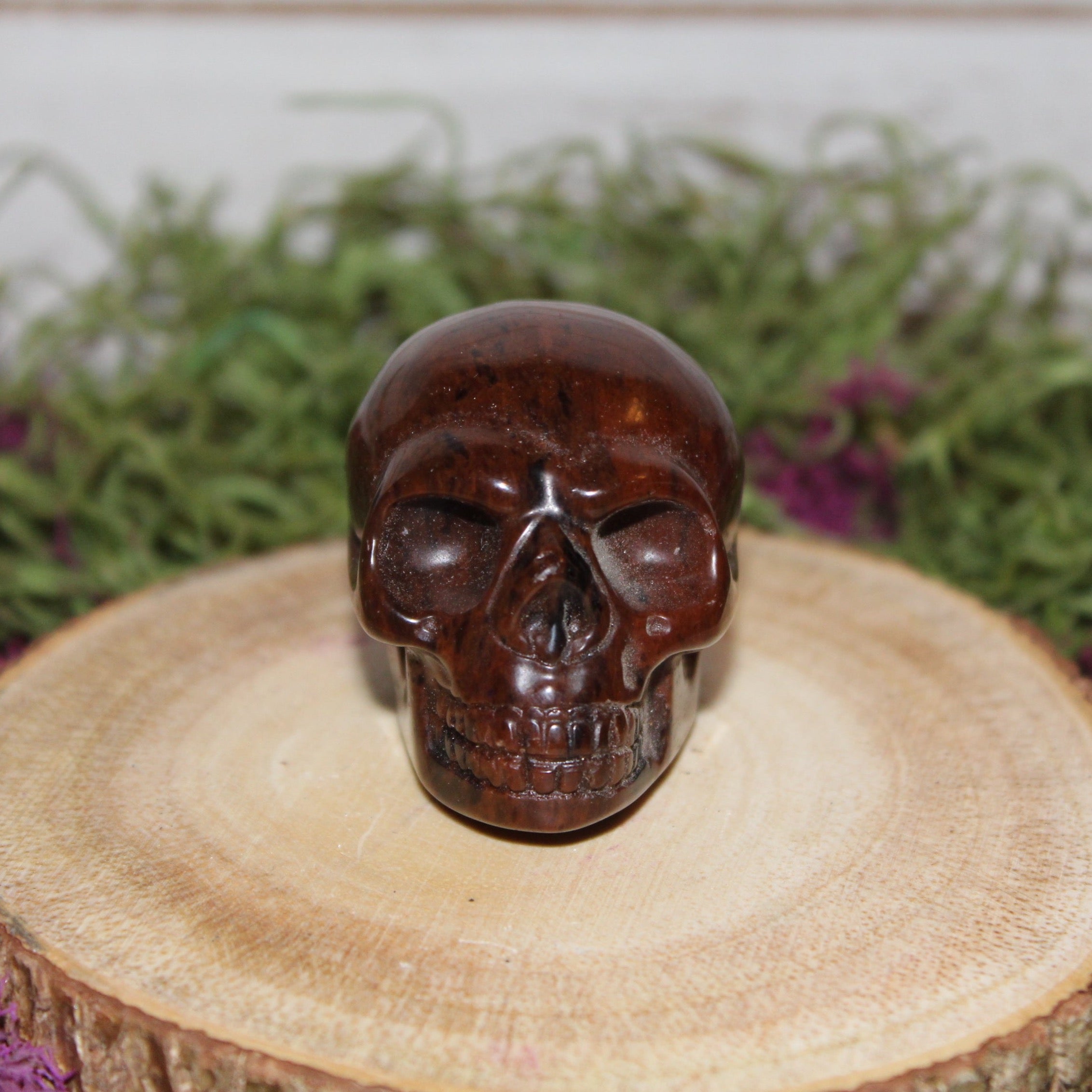 Mahogany Obsidian Skull