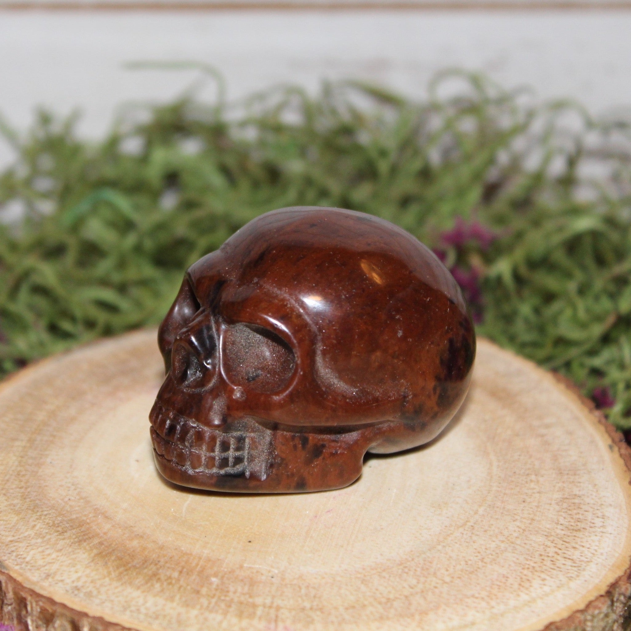 Mahogany Obsidian Skull