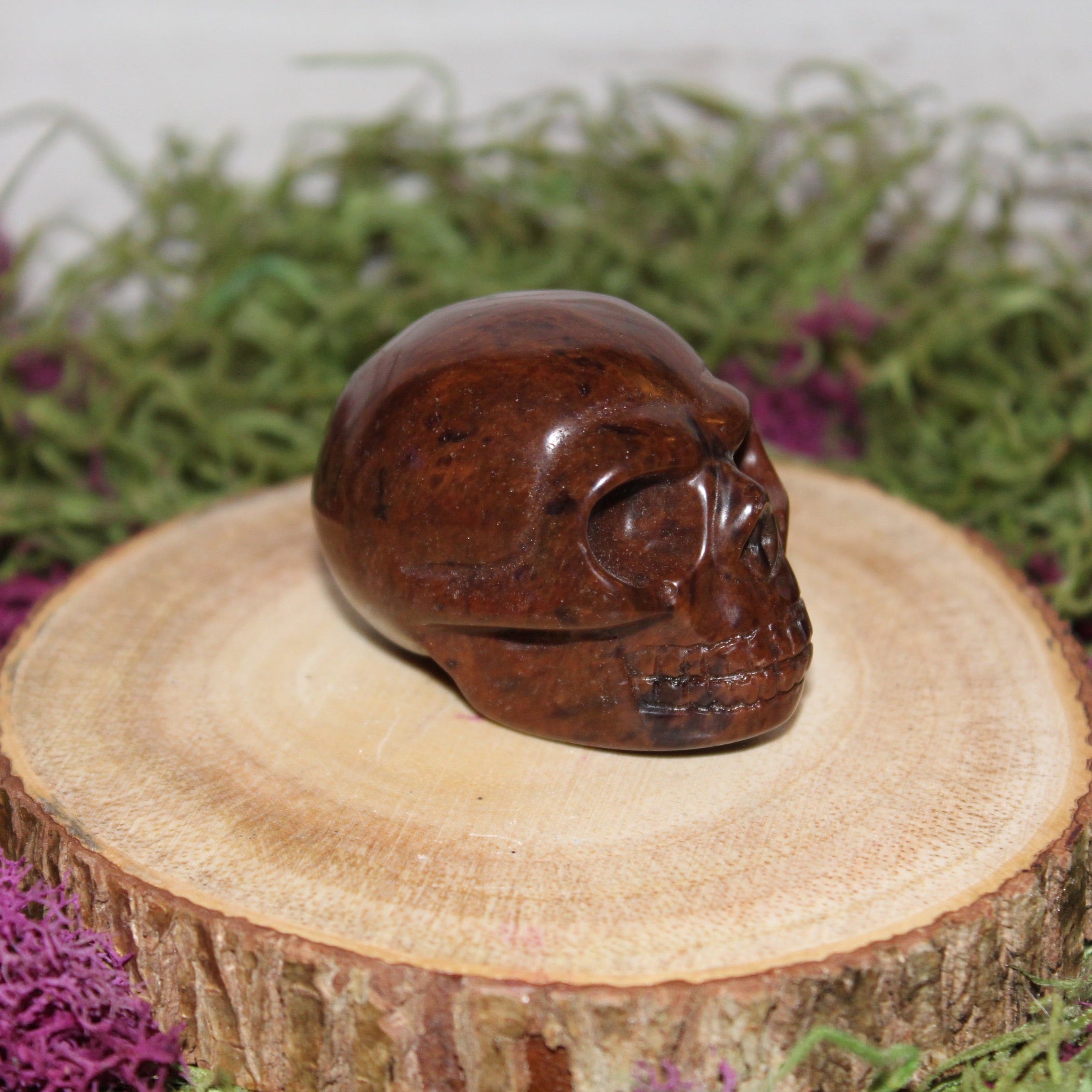 Mahogany Obsidian Skull