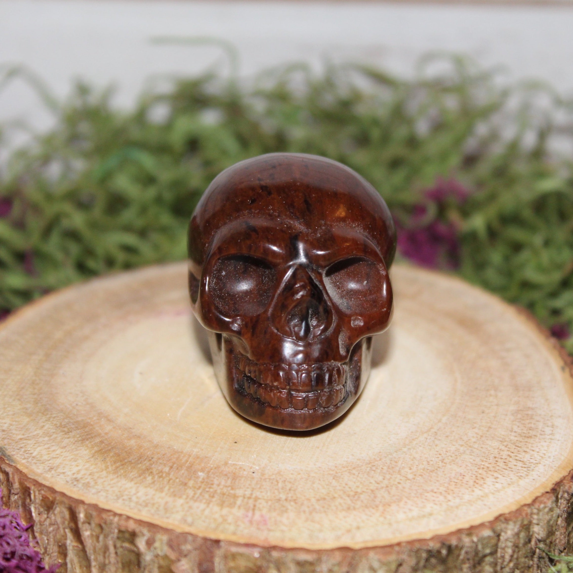 Mahogany Obsidian Skull