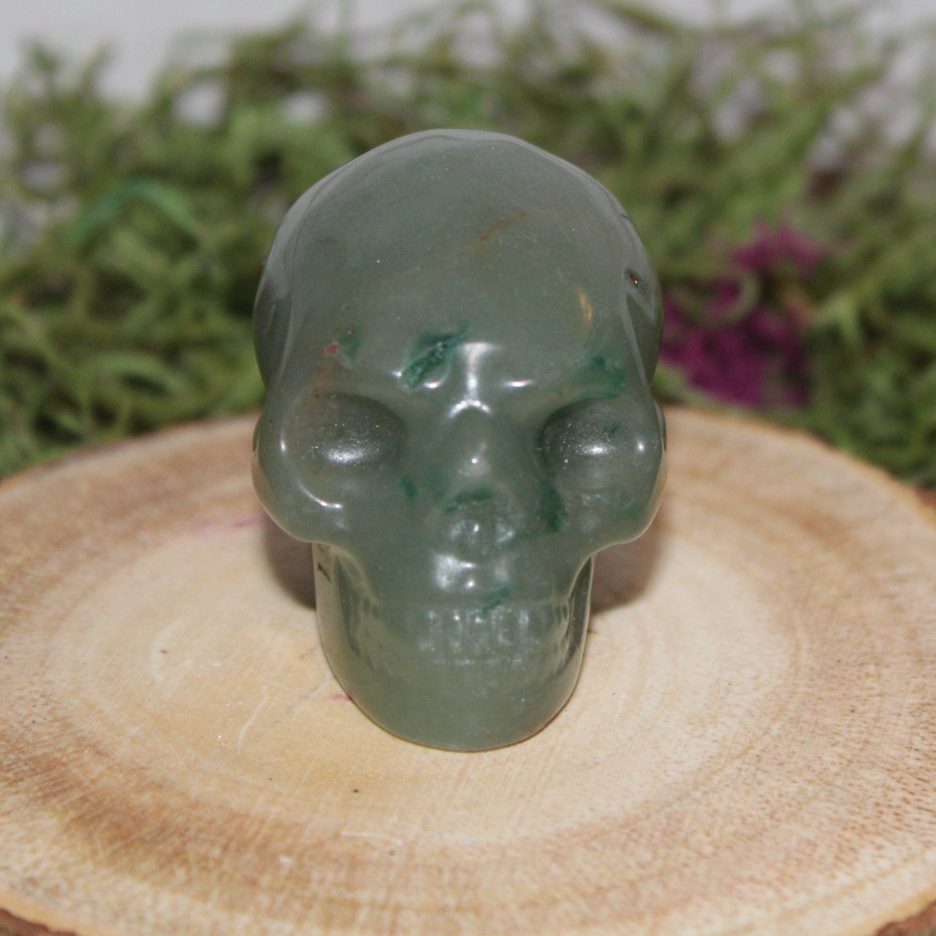 Green Aventurine Skull