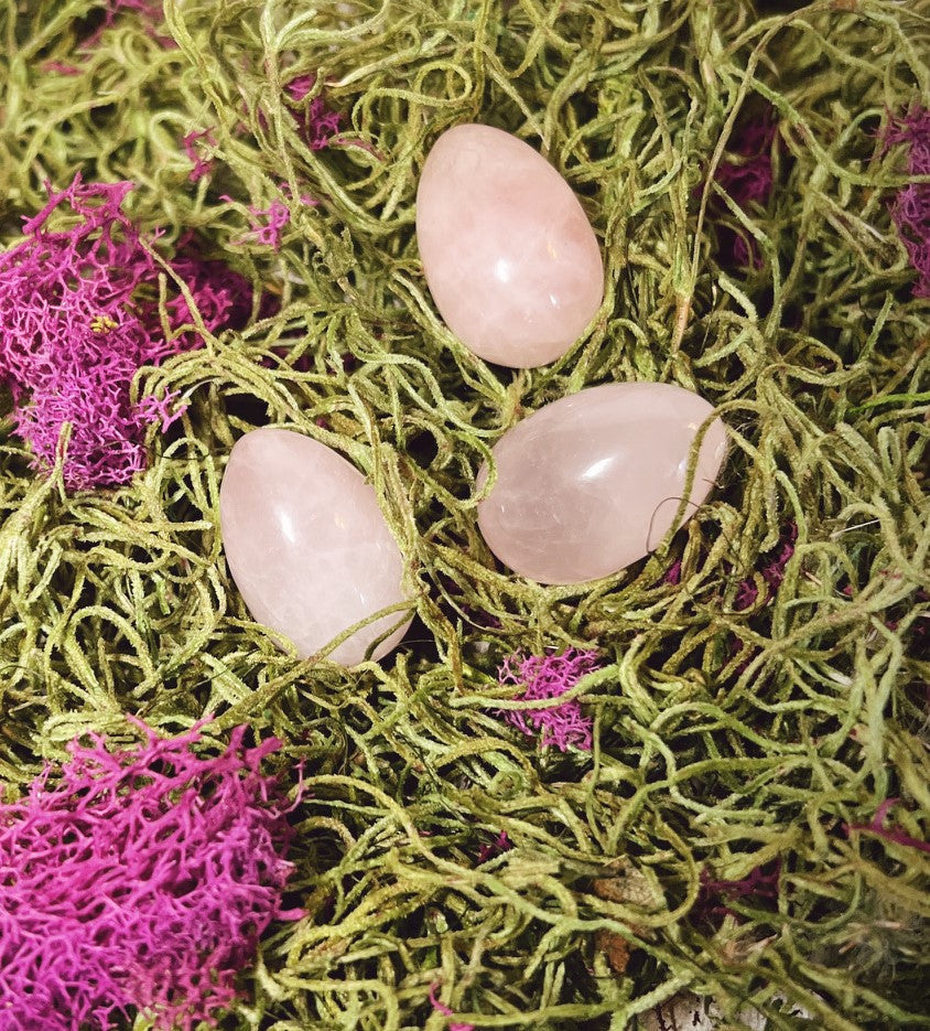 Small Rose Quartz Eggs