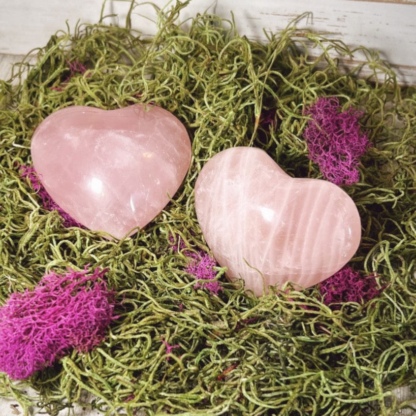 Large Rose Quartz Hearts