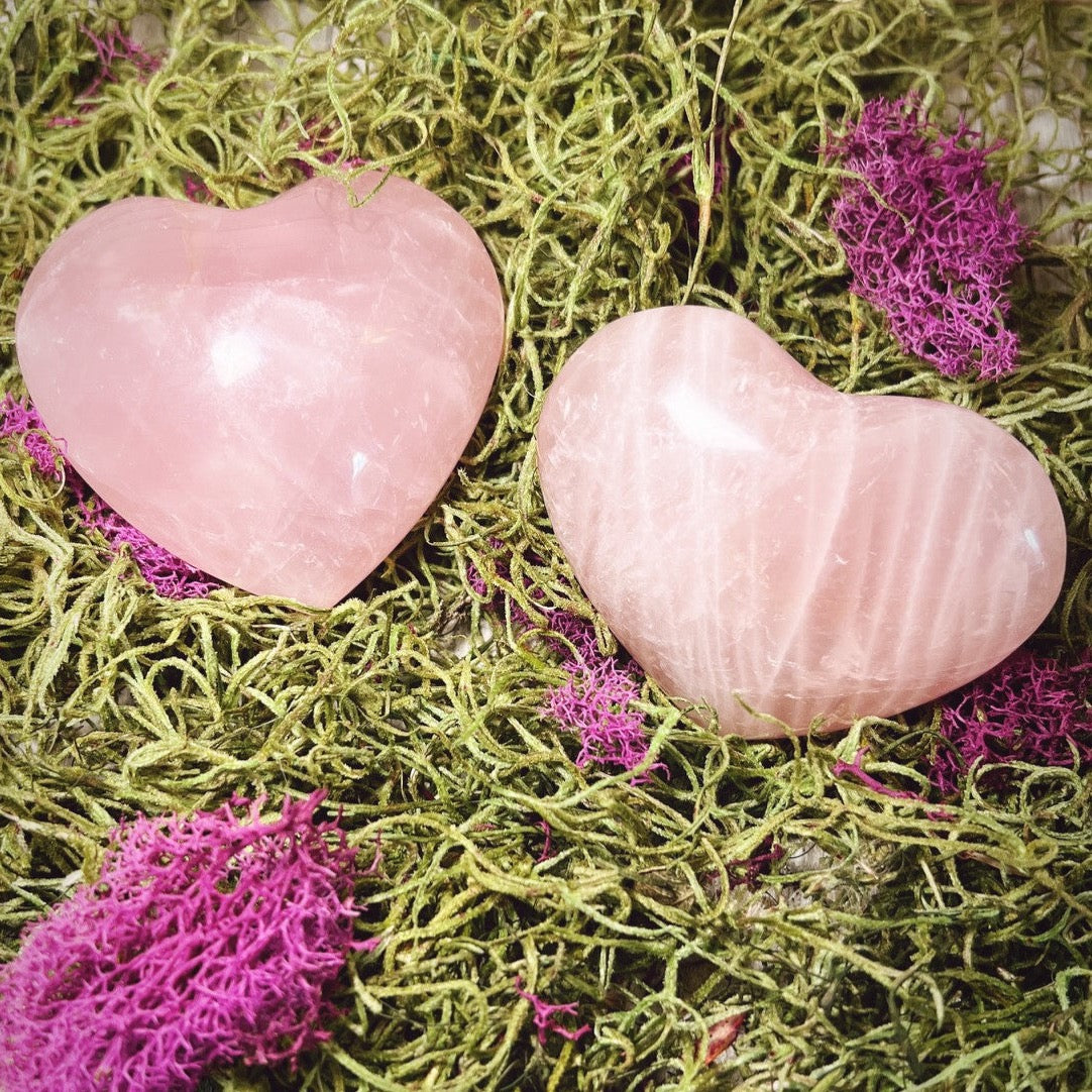 Large Rose Quartz Hearts