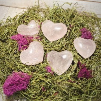 Medium Rose Quartz Hearts