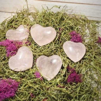 Medium Rose Quartz Hearts