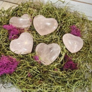 Medium Rose Quartz Hearts