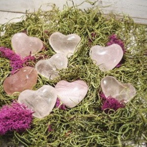 Small Rose Quartz Hearts