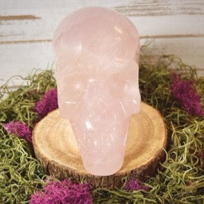 Rose Quartz Skull