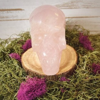 Rose Quartz Skull