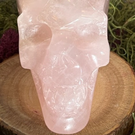 Rose Quartz Skull